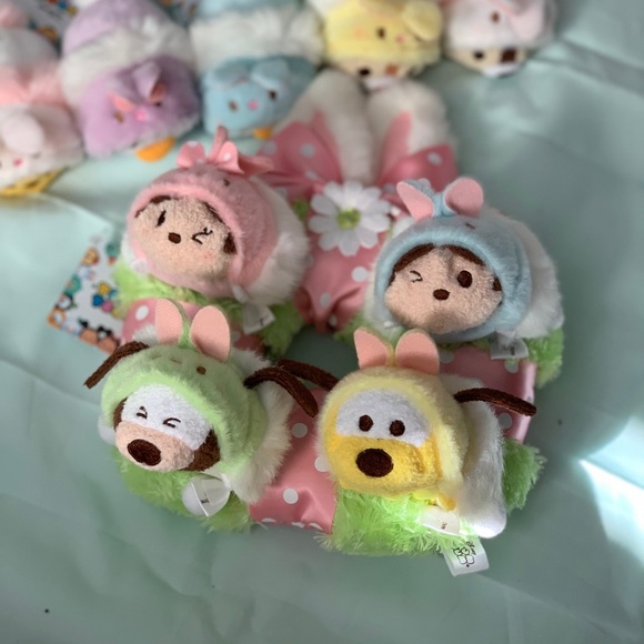 New Disney Tsum Tsum Easter Set of 9 Japan 2017 - Picture 3 of 3
